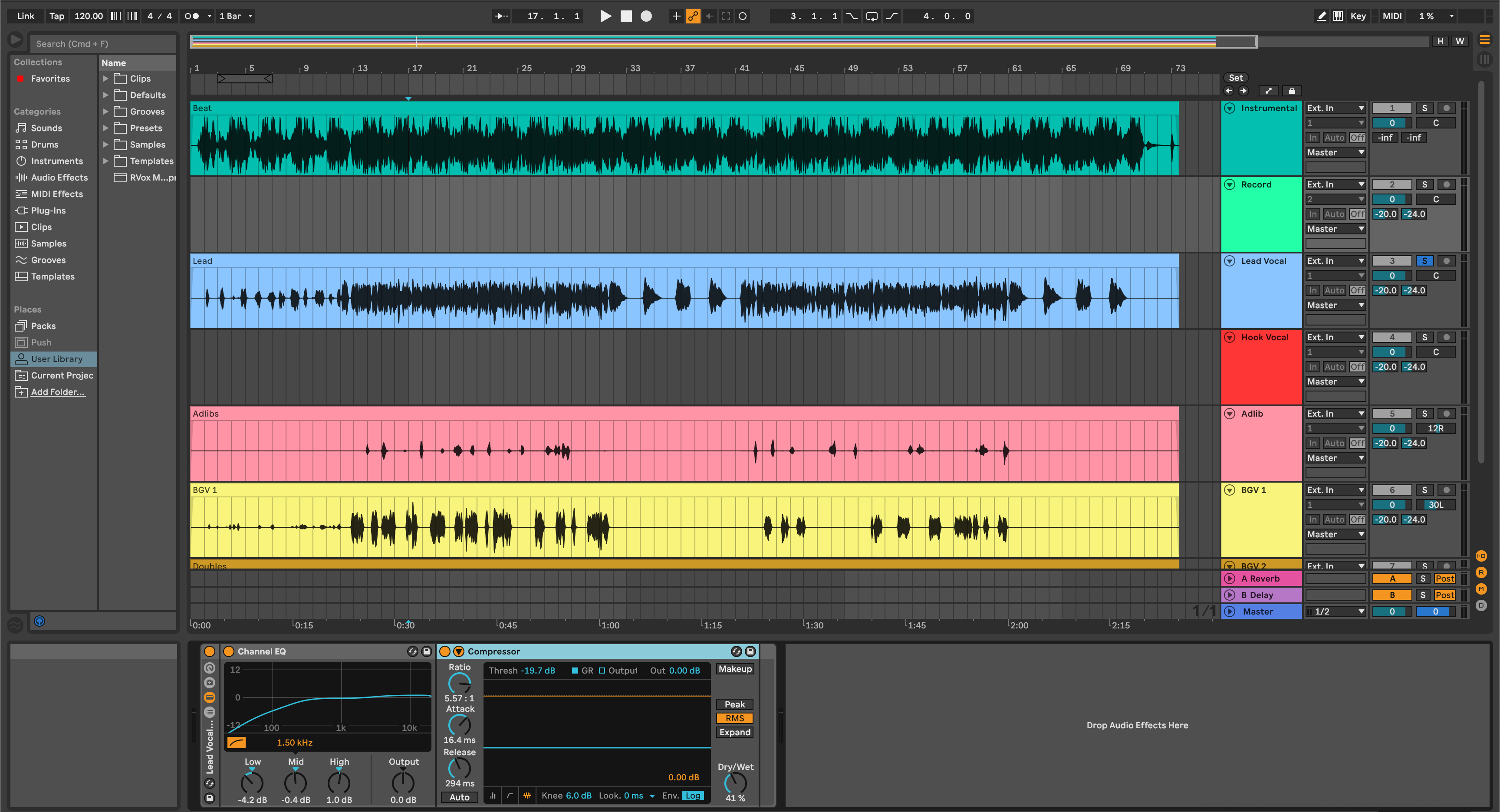 ableton mixing template