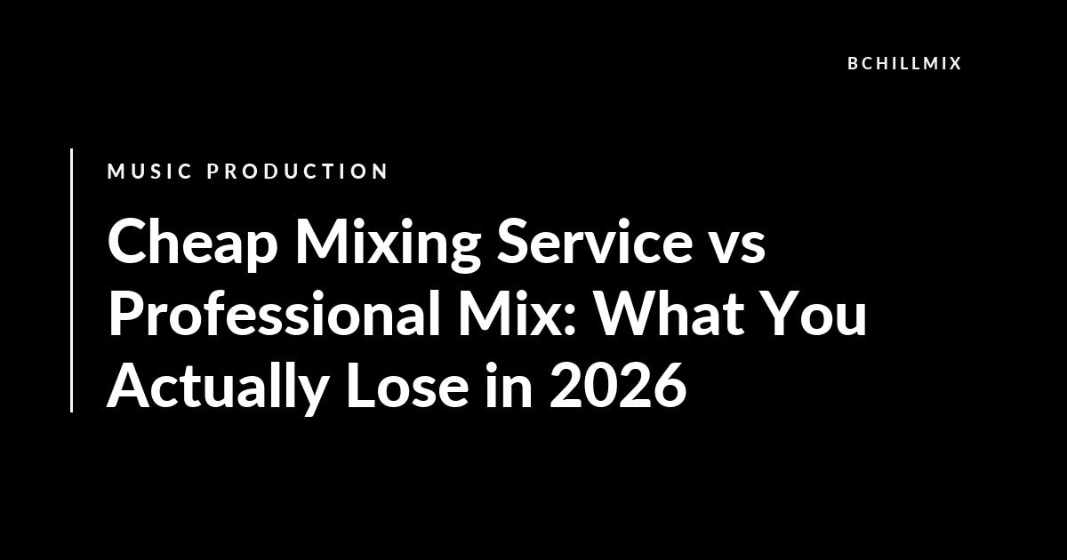 Cheap Mixing Service vs Professional Mix: What You Actually Lose in 2026 featured image