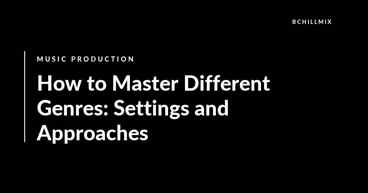 How to Master Different Genres: Settings and Approaches featured image