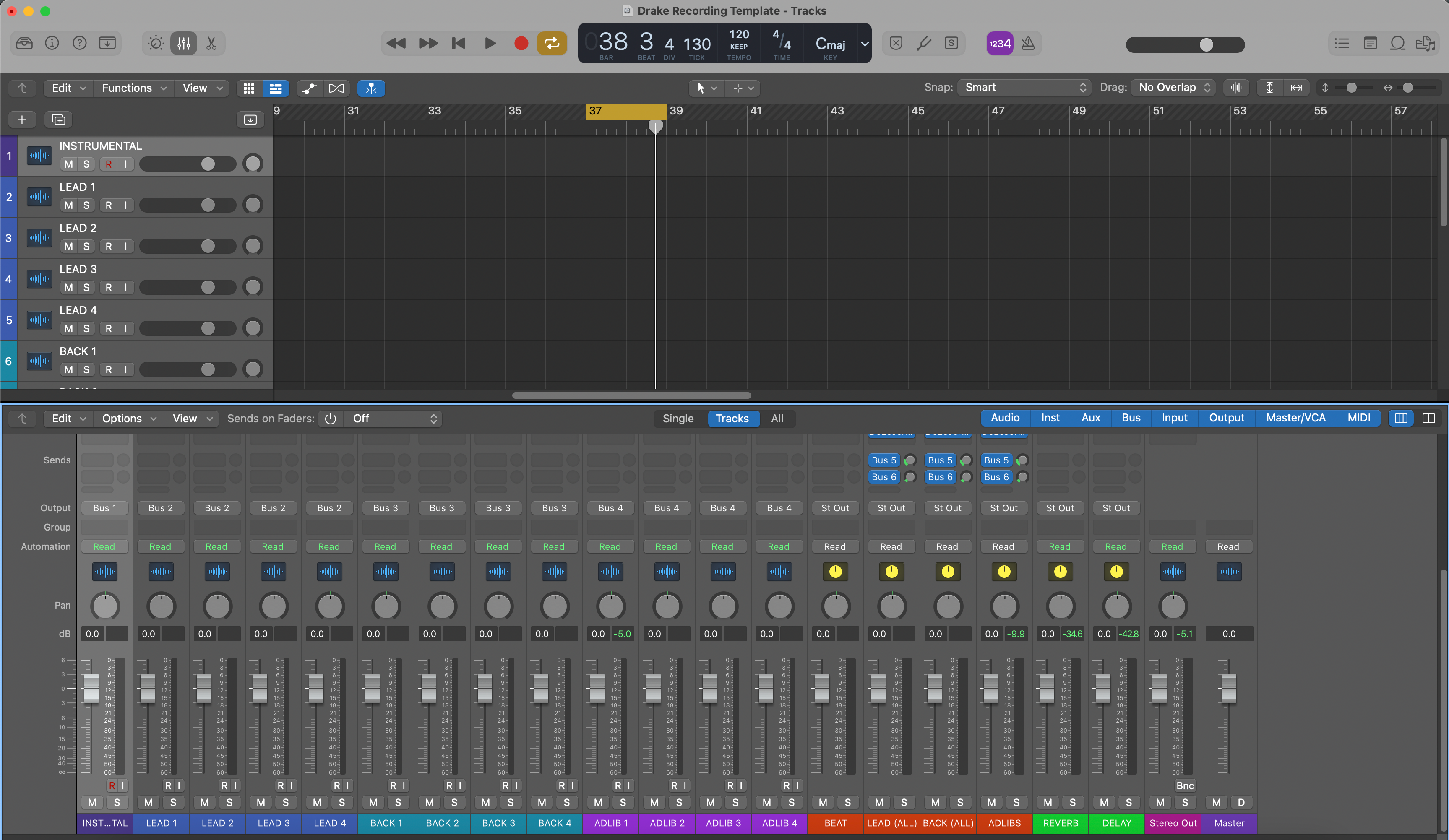 Logic Pro X Drake 녹음 템플릿 – 보컬 프리셋