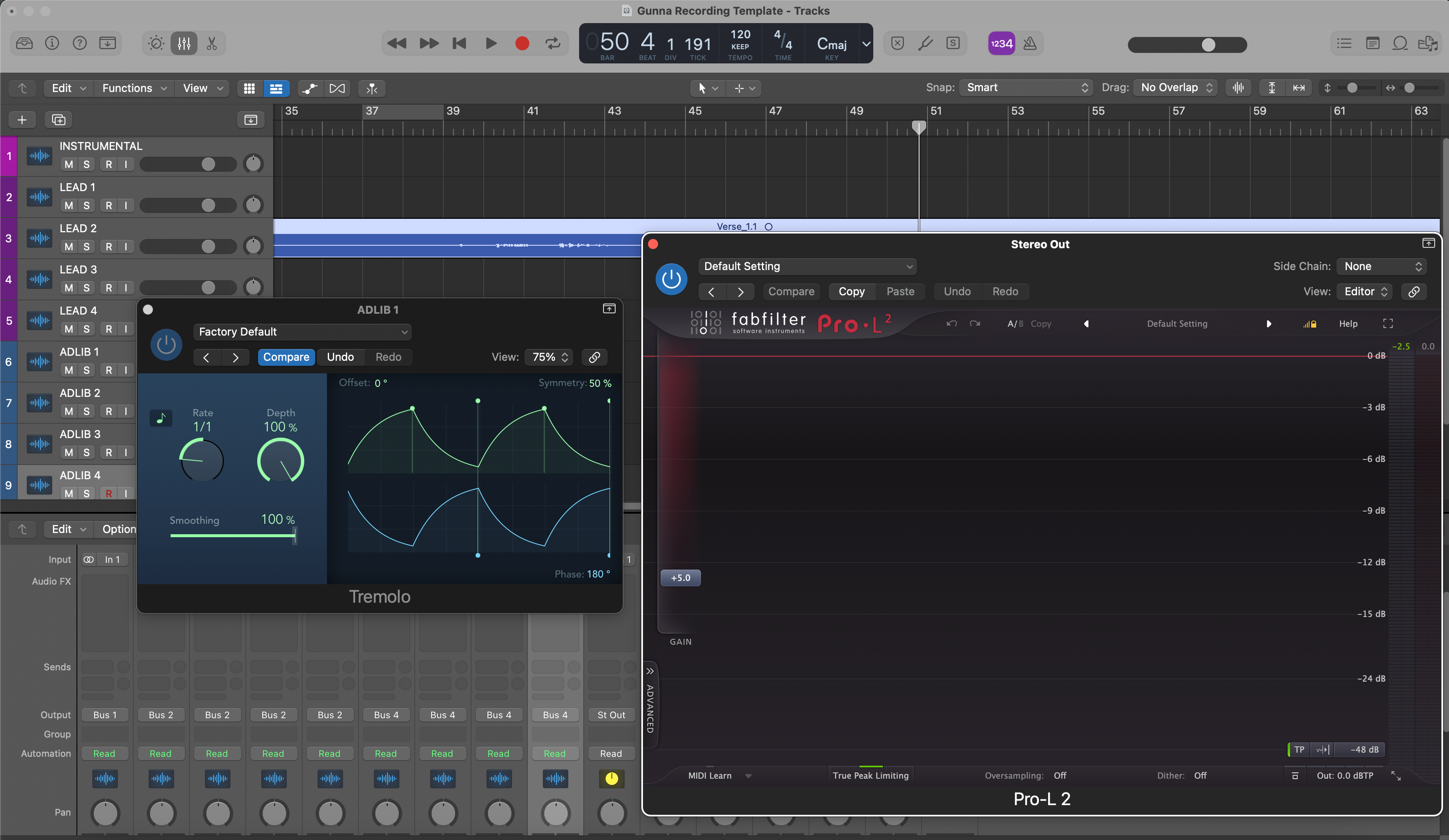 Logic Pro X Gunna 녹음 템플릿 – 보컬 프리셋