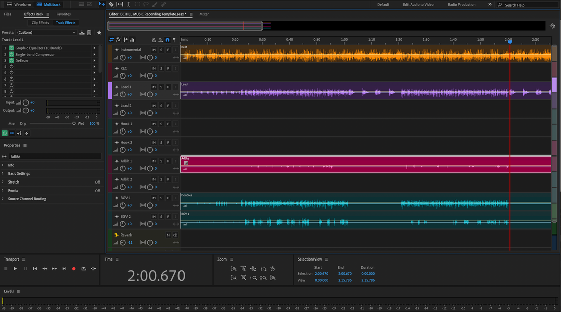 adobe audition stem exports guide