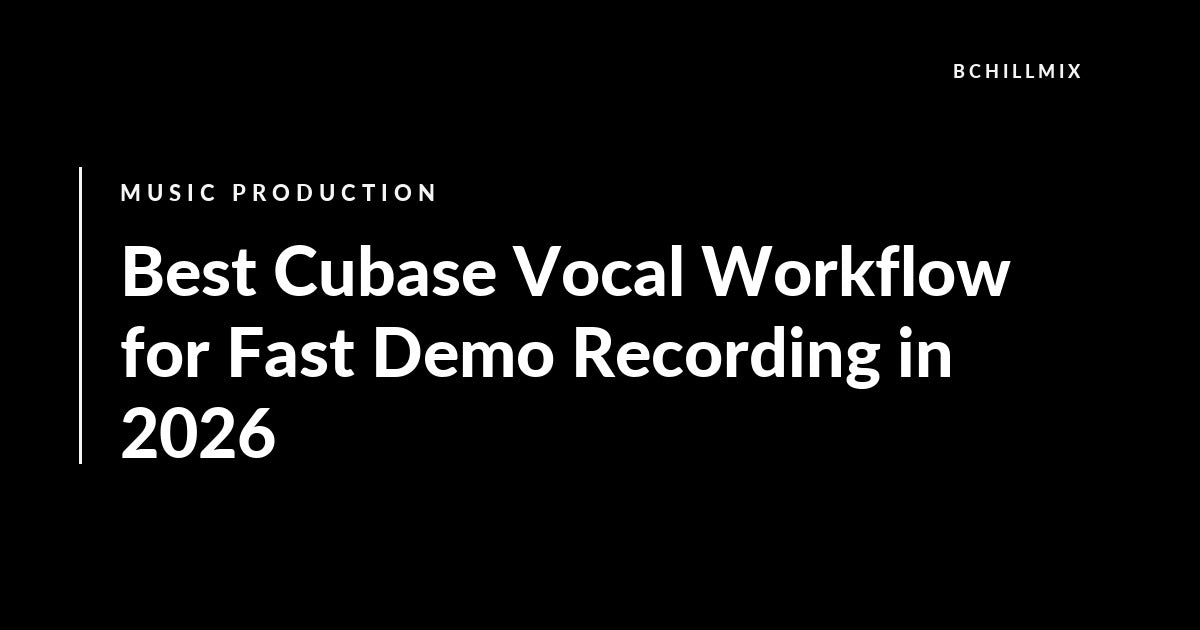 Best Cubase Vocal Workflow for Fast Demo Recording in 2026 featured image