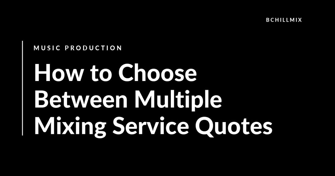 How to Choose Between Multiple Mixing Service Quotes featured image