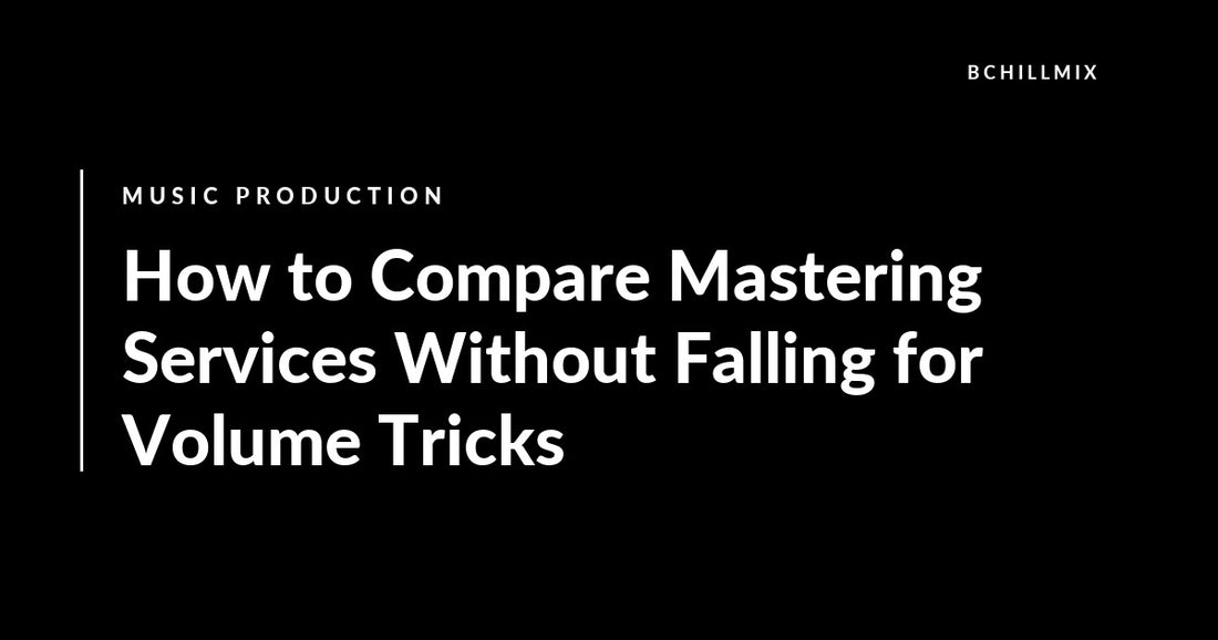 Mastering service test comparing loudness tone and translation