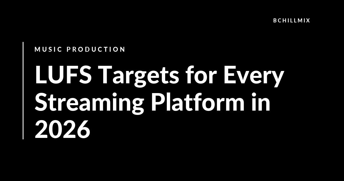 LUFS Targets for Every Streaming Platform in 2026 featured image