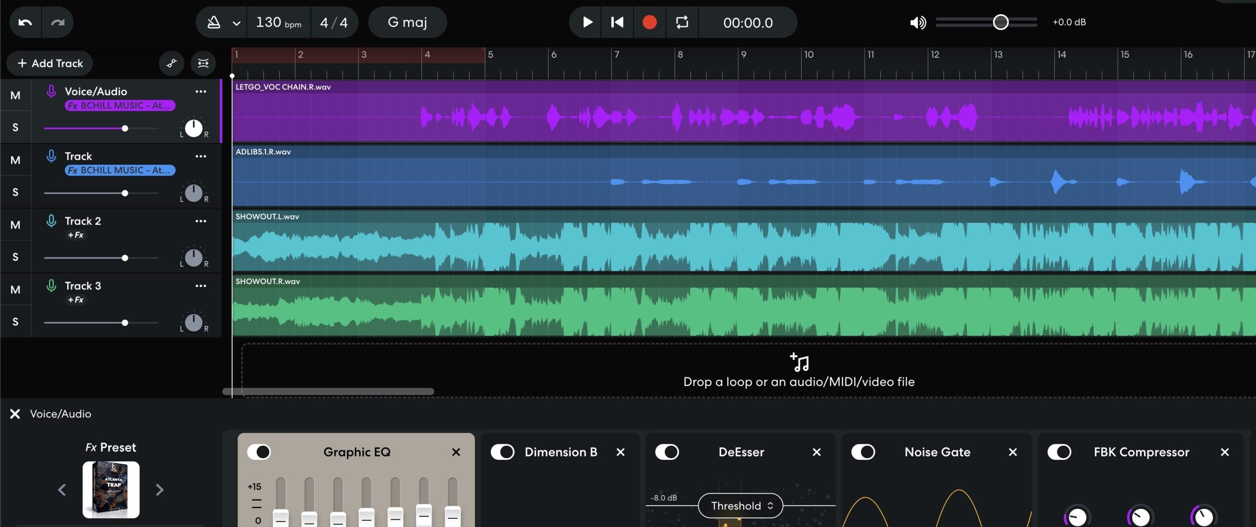 Atlanta Trap Vocal Preset BandLab