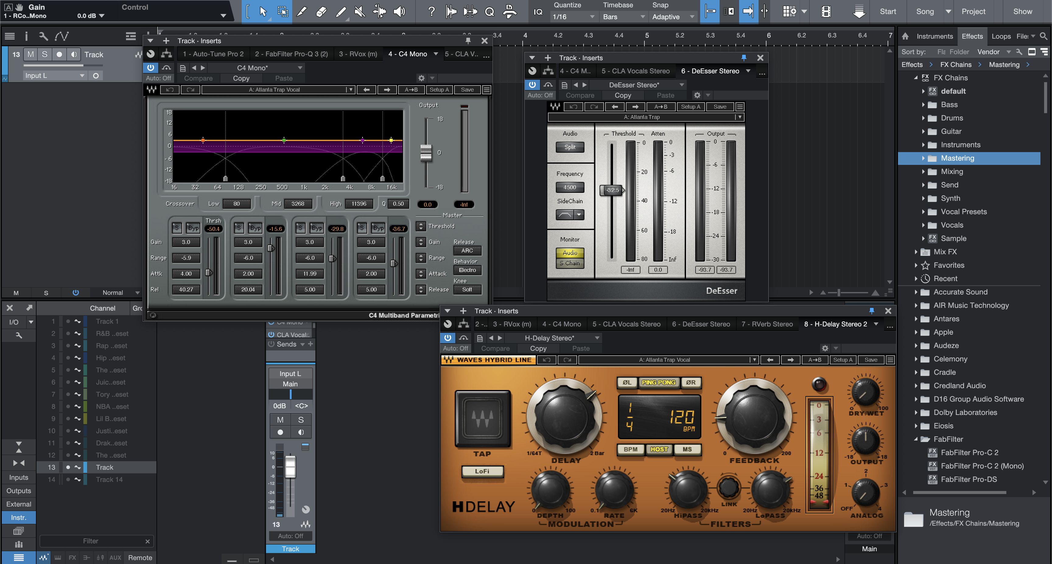 Atlanta Trap Vocal Preset Studio One