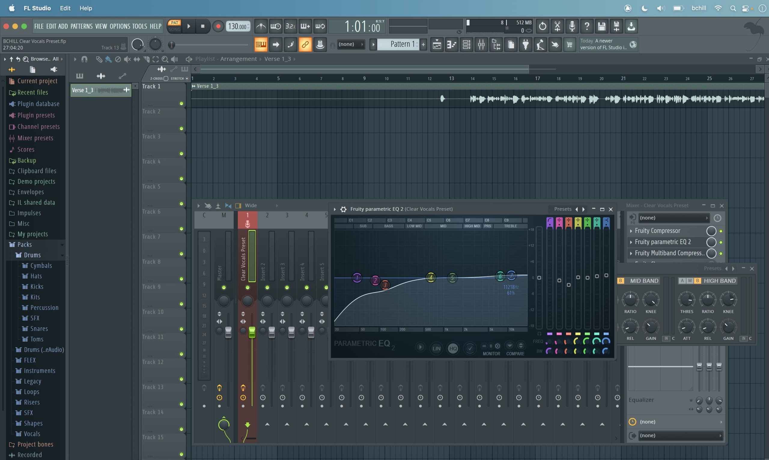 Clear Vocals Preset FL Studio (Stock Plugins)