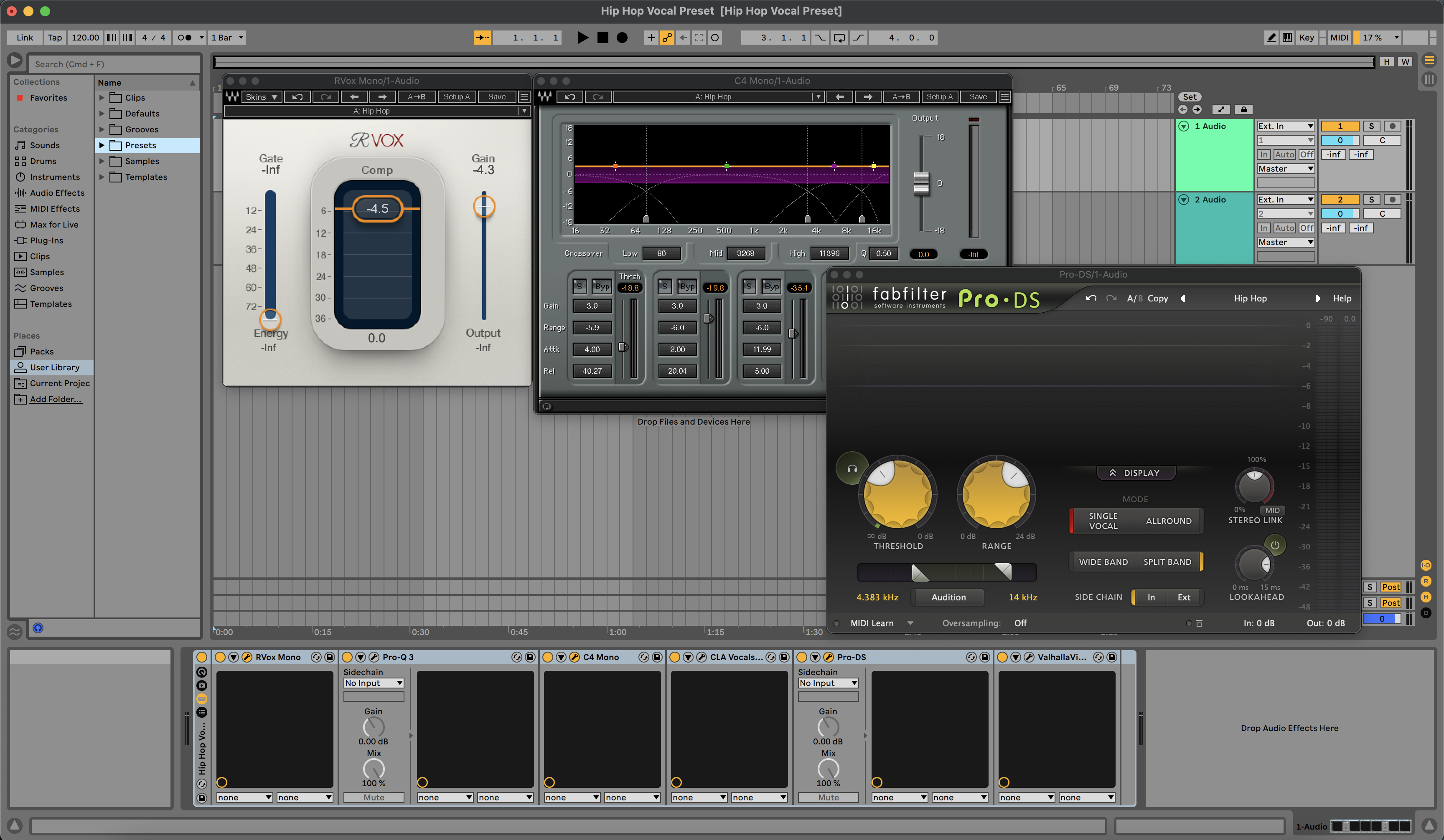 Hip Hop Vocal Preset Ableton