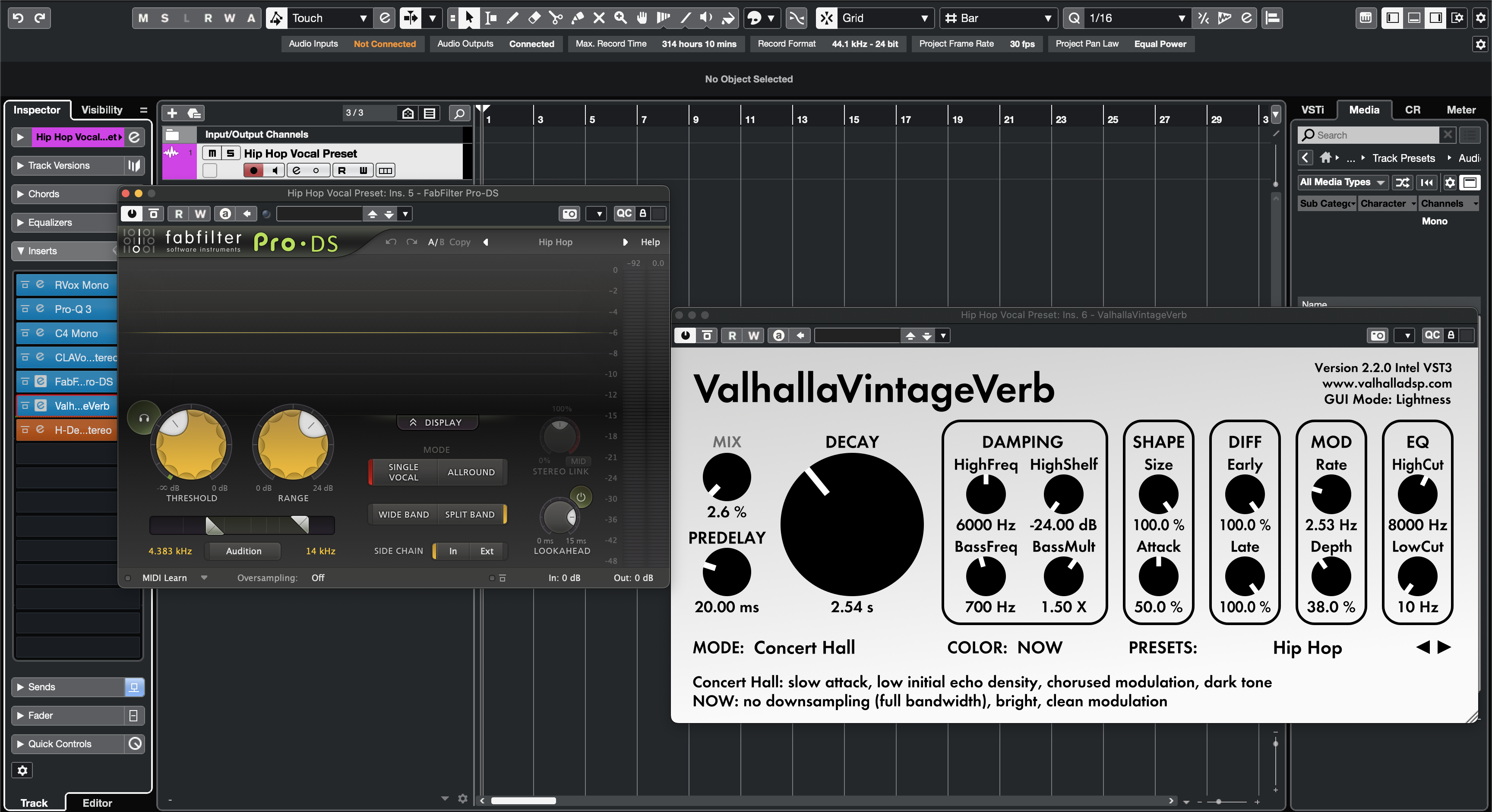 Hip Hop Vocal Preset Cubase