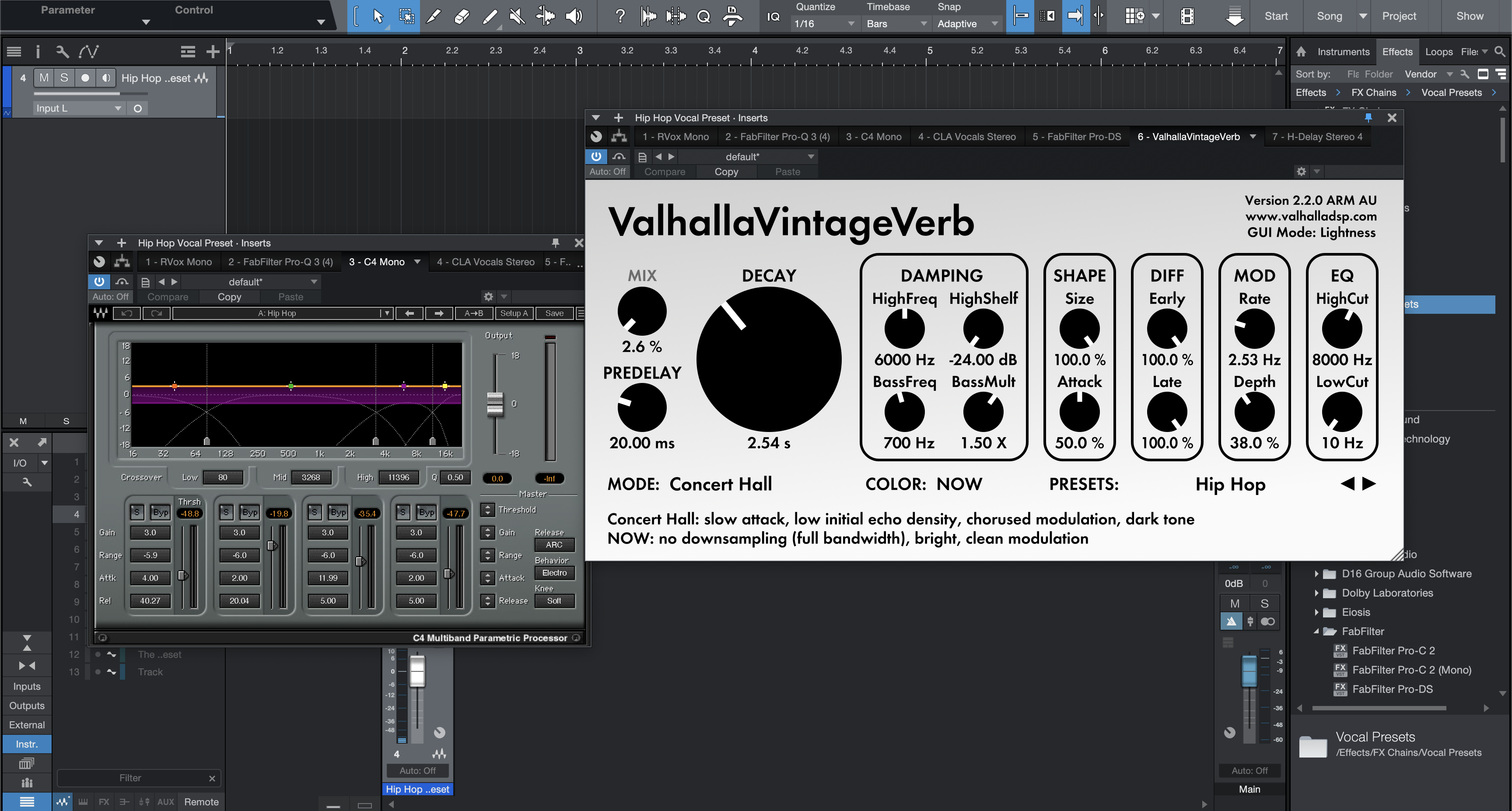 Hip Hop Vocal Preset Studio One