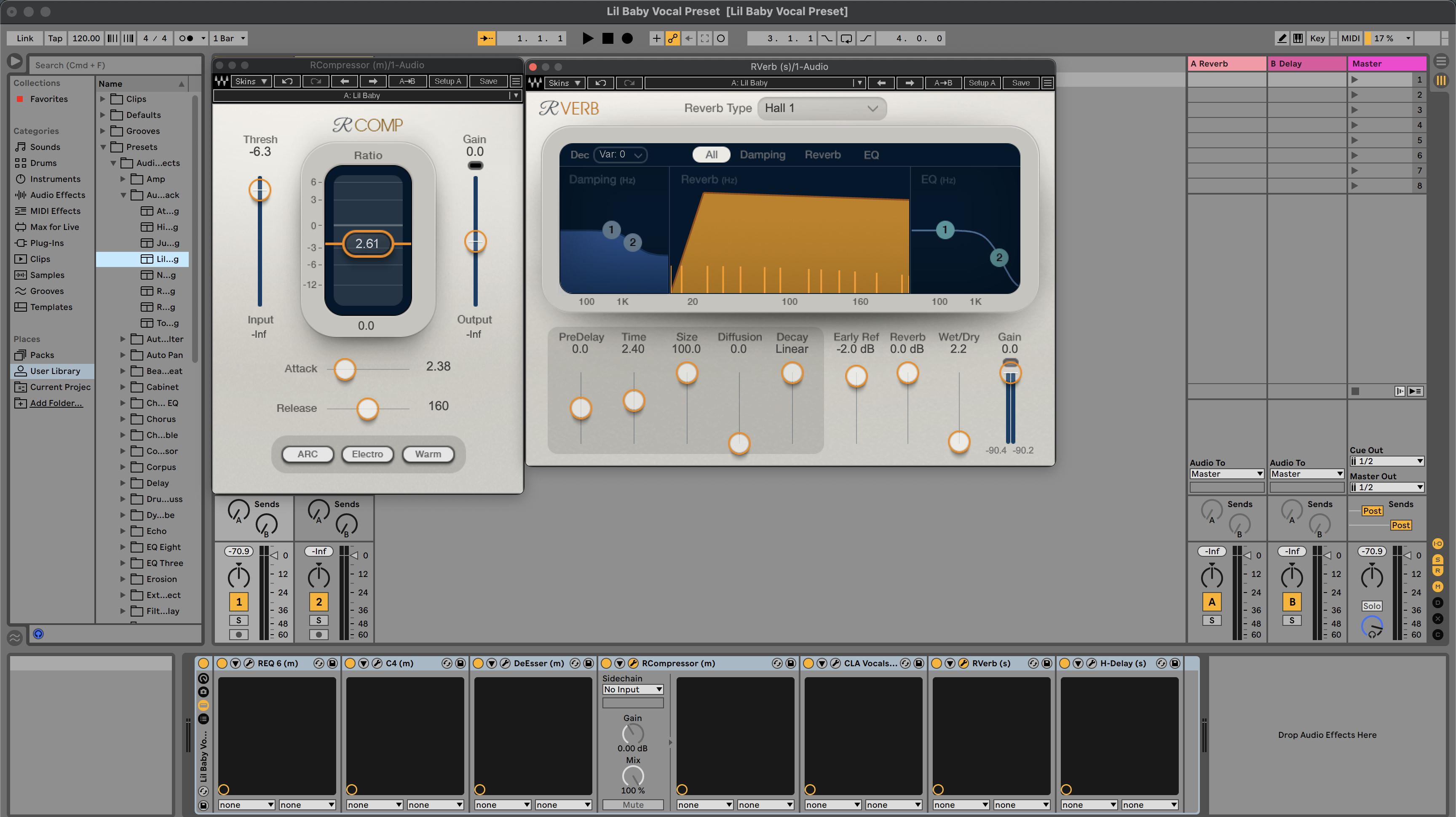Lil Baby Vocal Preset Ableton