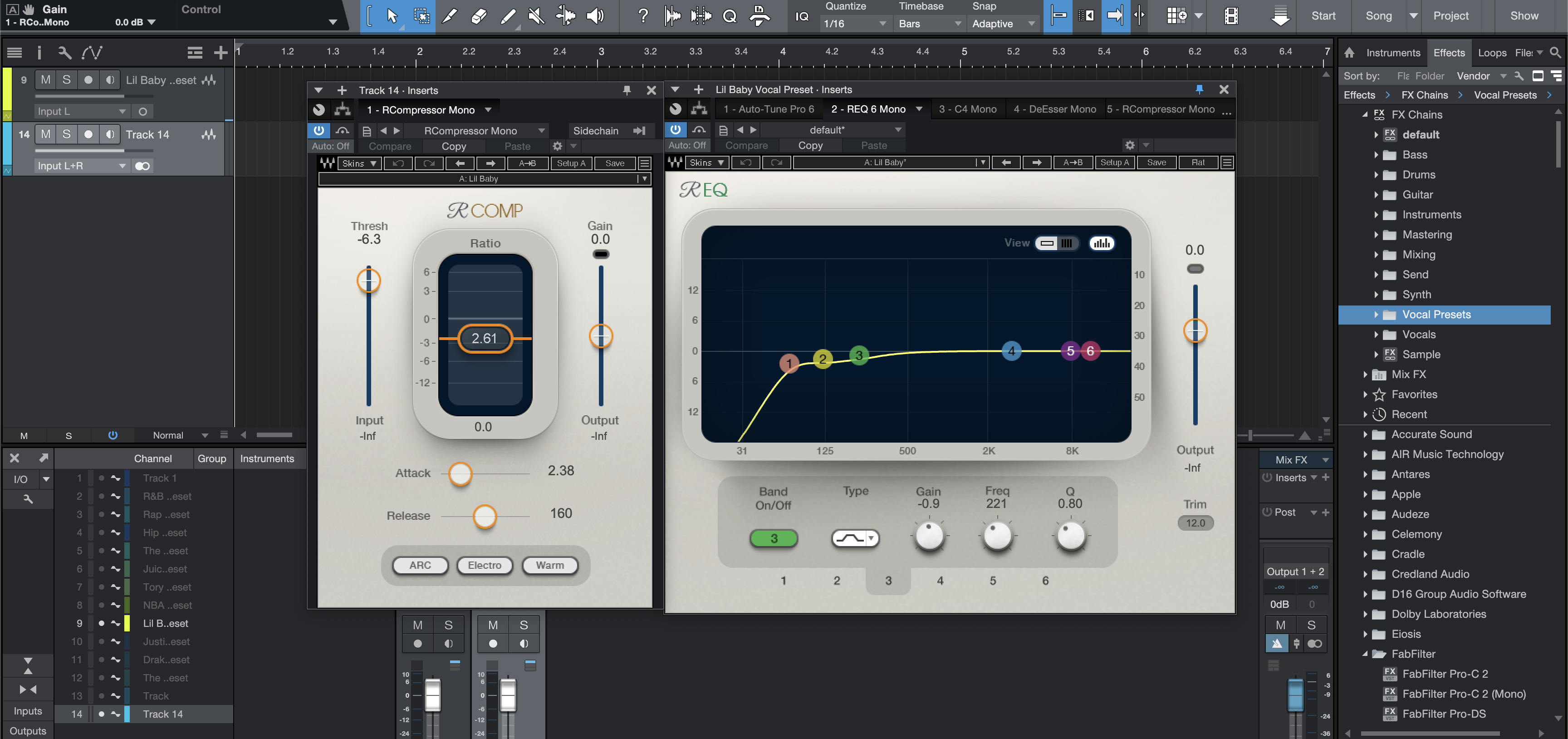Lil Baby Vocal Preset Studio One