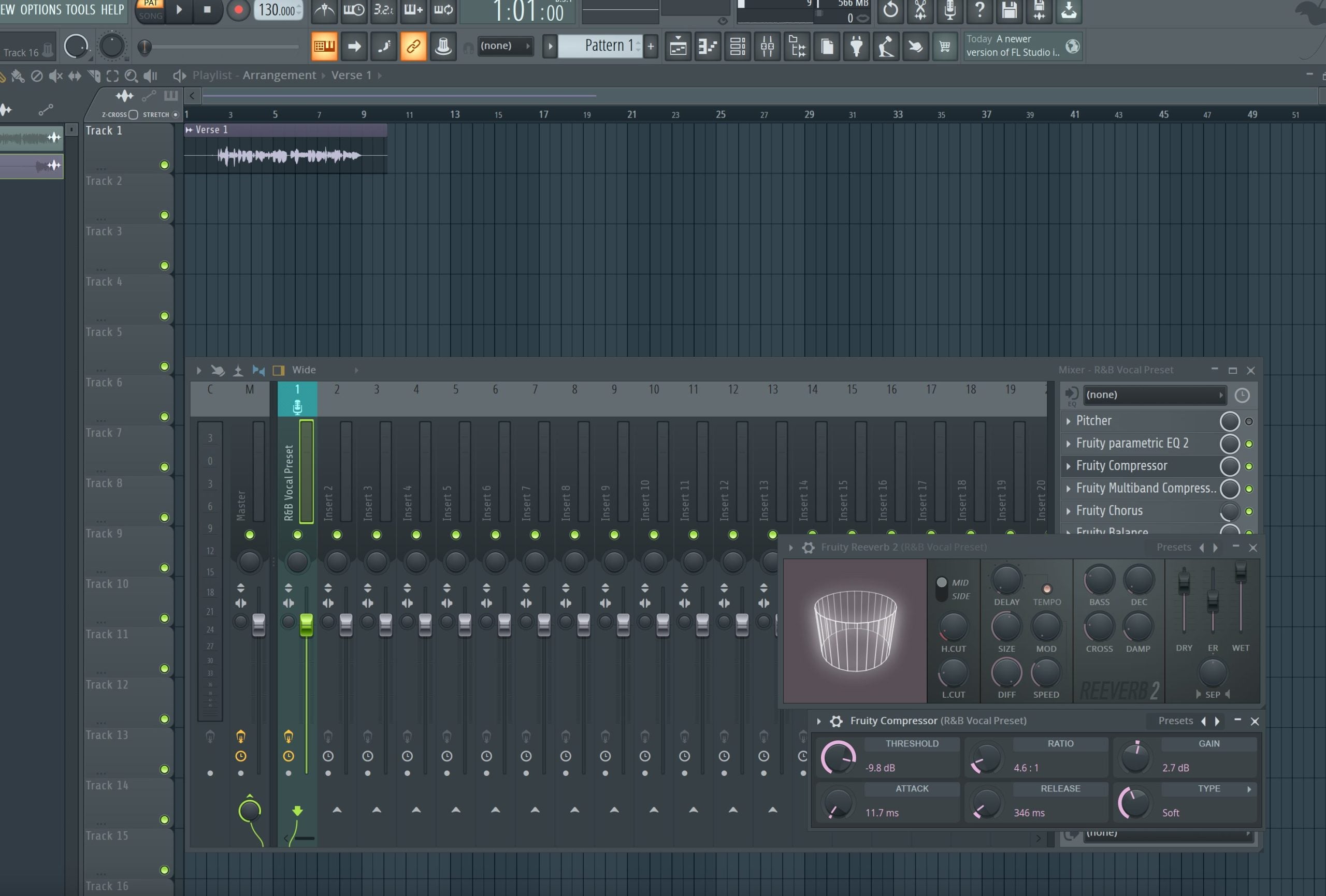 R&B Vocal Preset FL Studio (Stock Plugins)