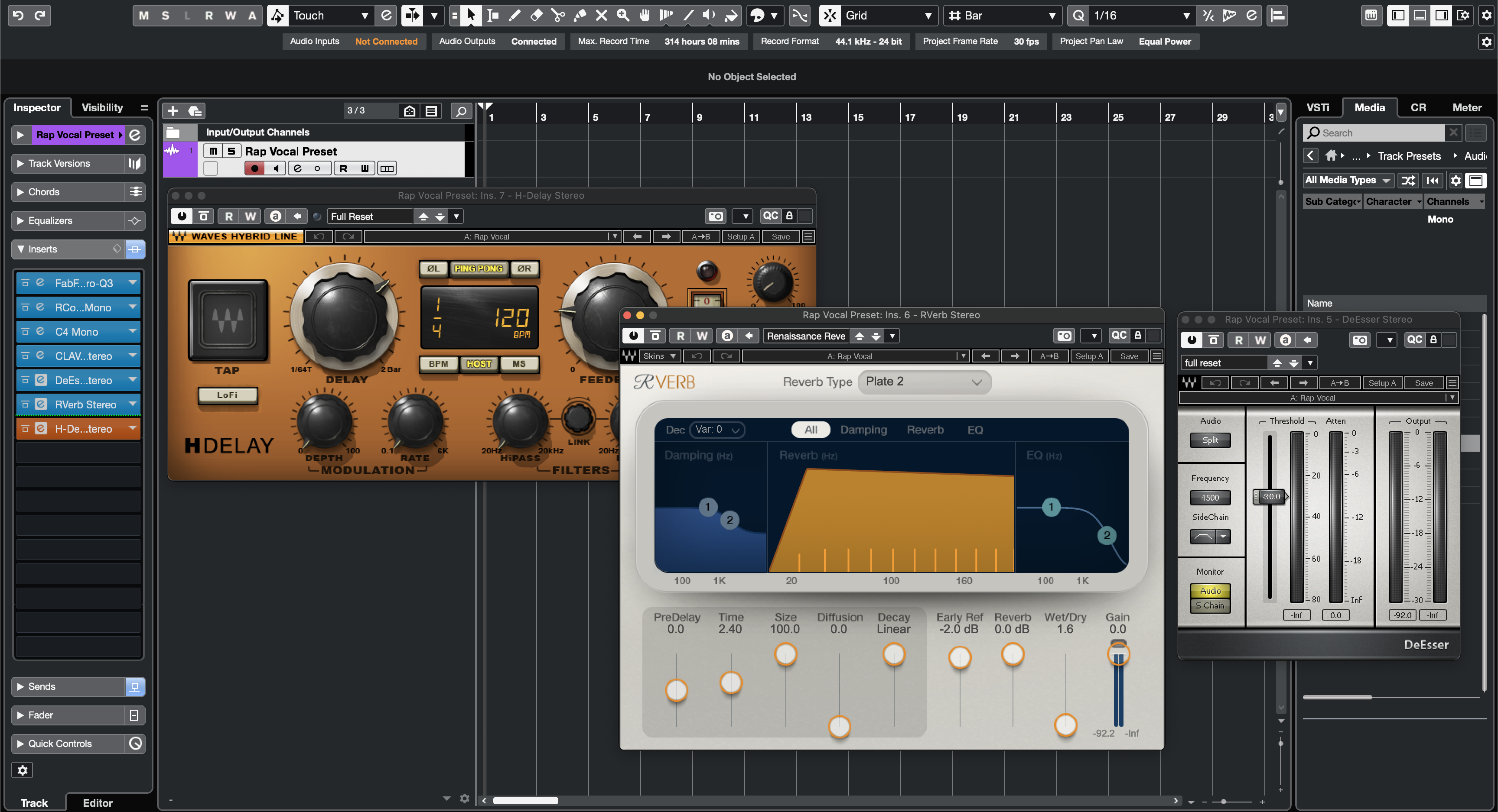 Rap Vocal Preset Cubase