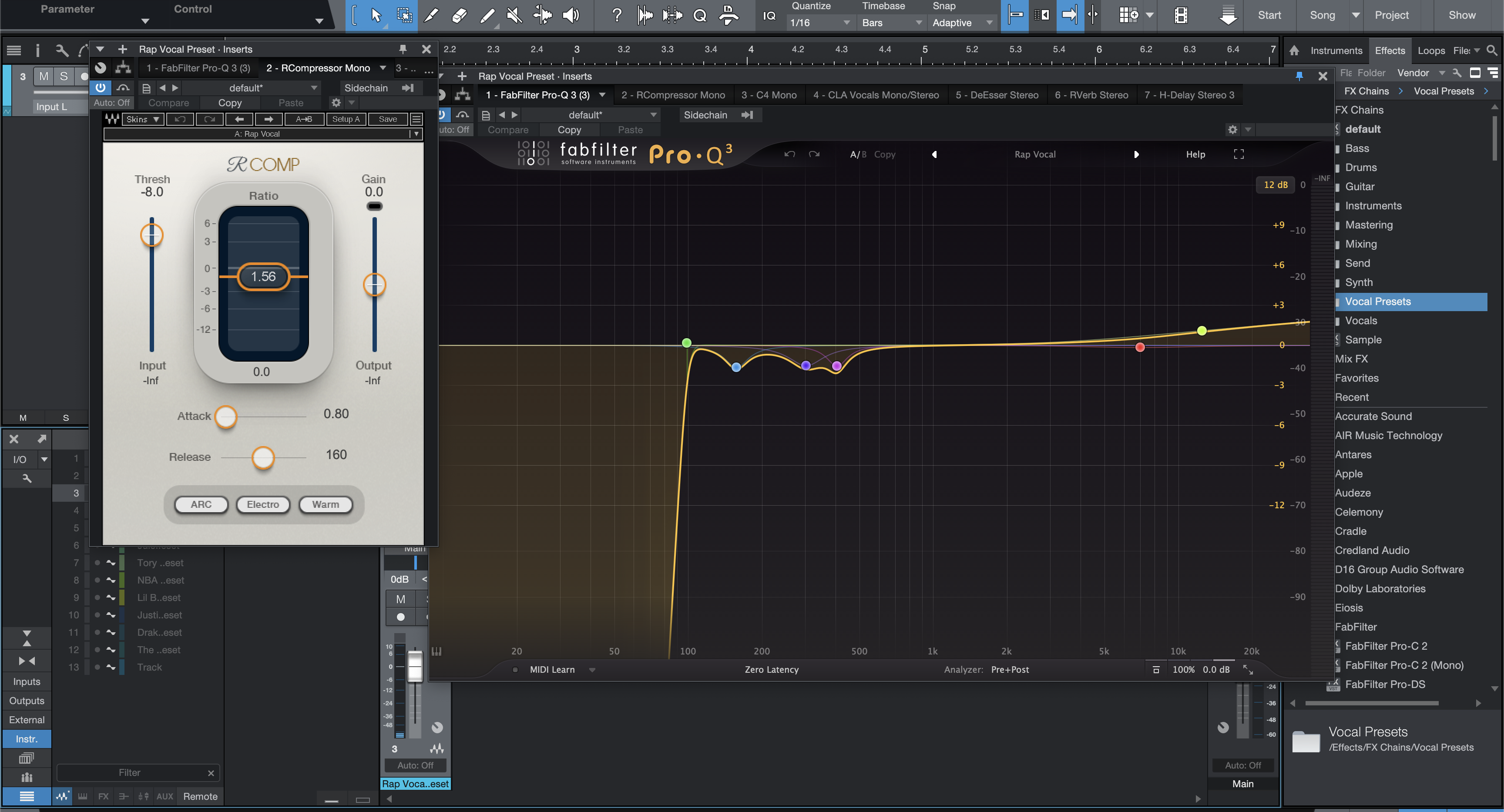 Rap Vocal Preset Studio One
