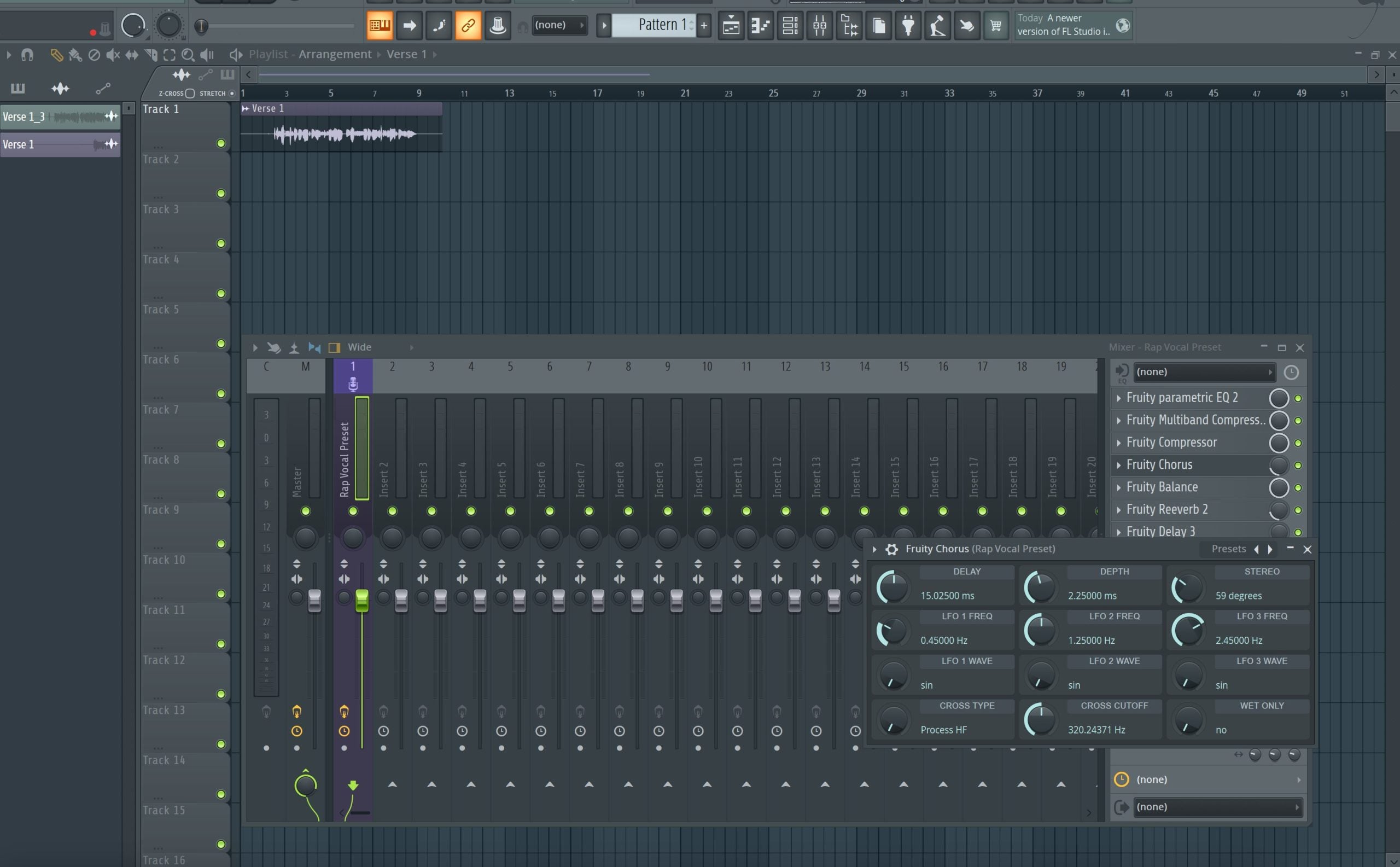 Rap Vocal Preset for FL Studio (Stock Plugins)