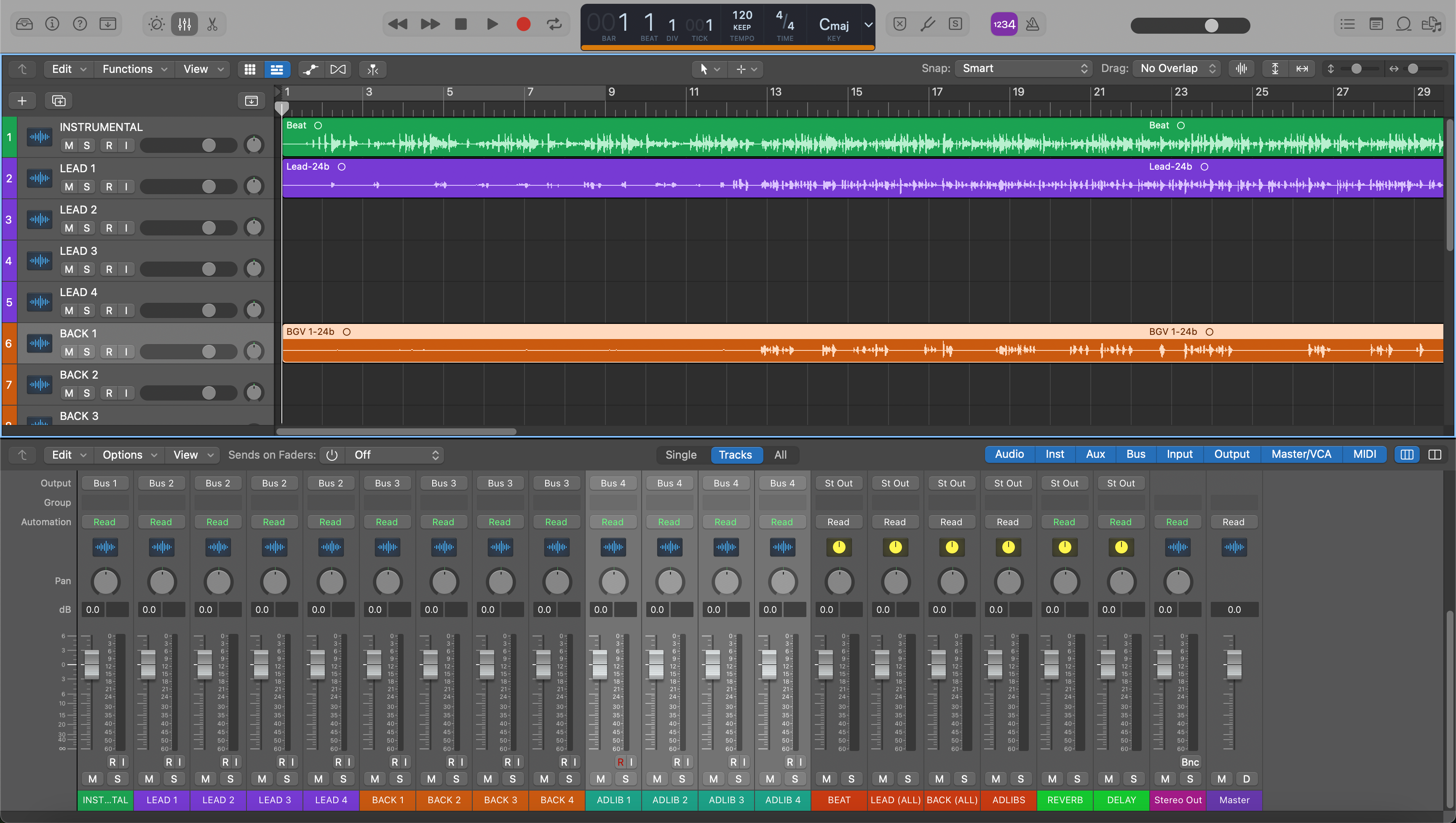 Recording Template (Stock Plugins)