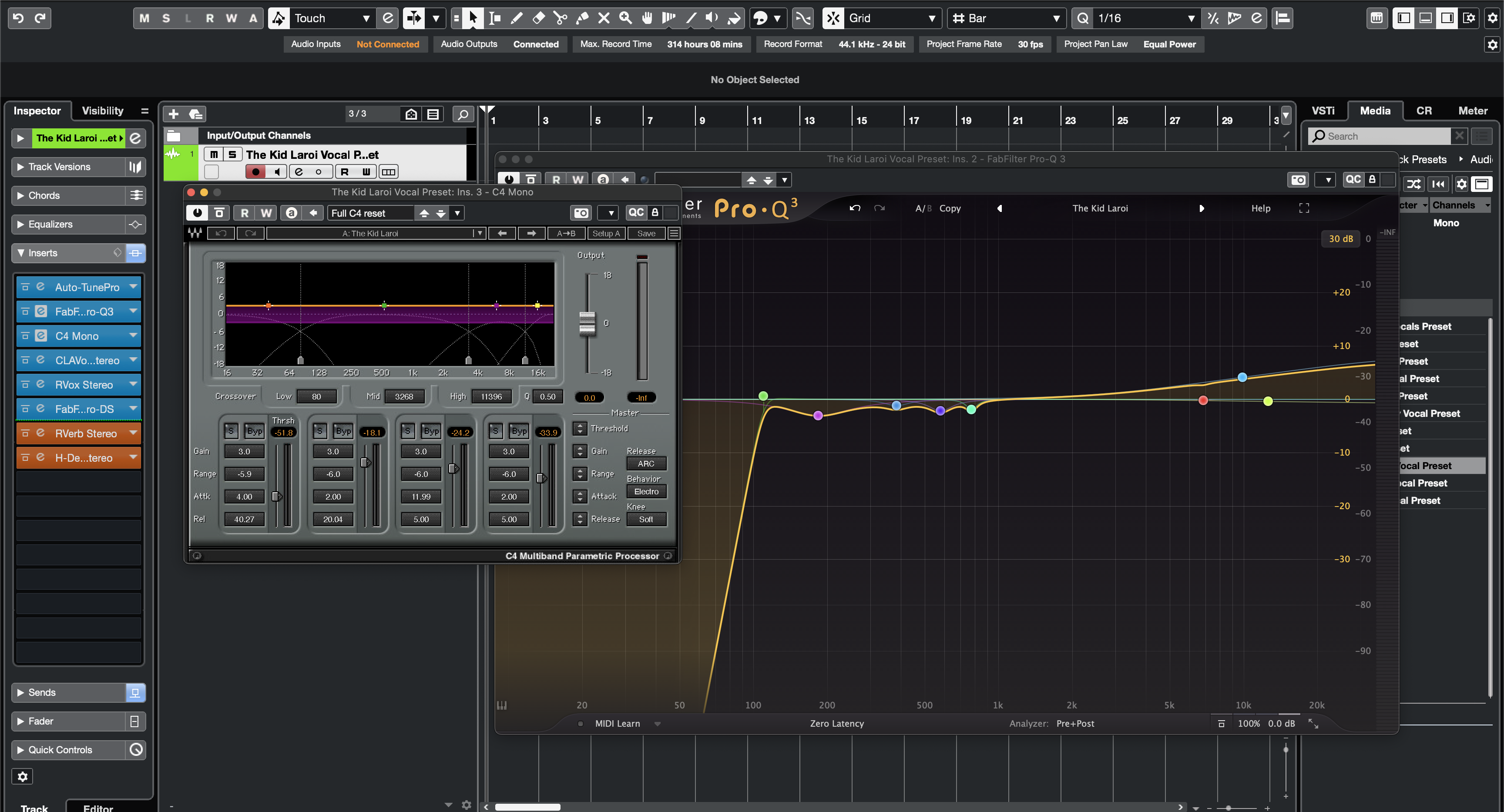The Kid Laroi Vocal Preset Cubase