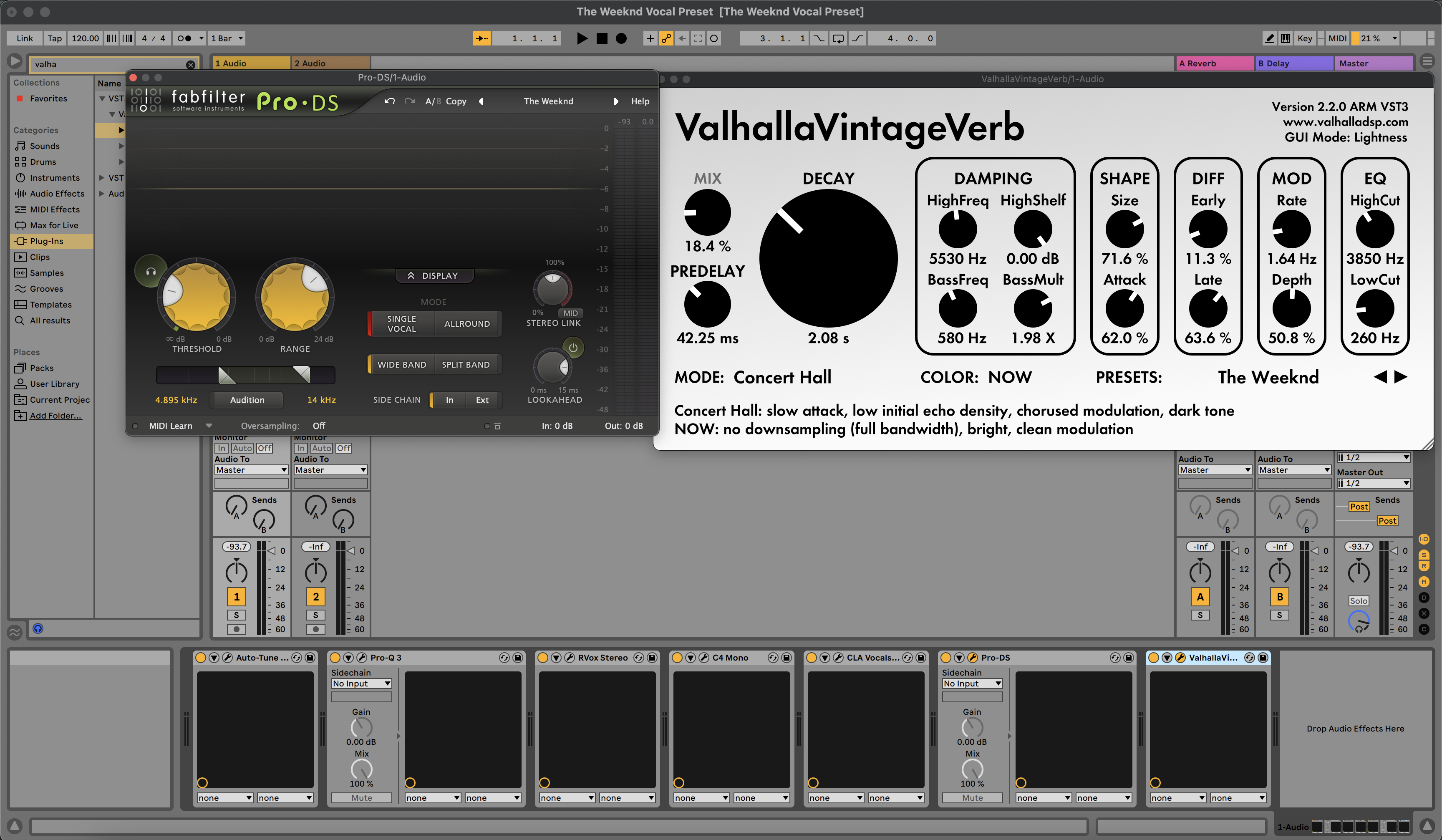 The Weeknd Vocal Preset Ableton