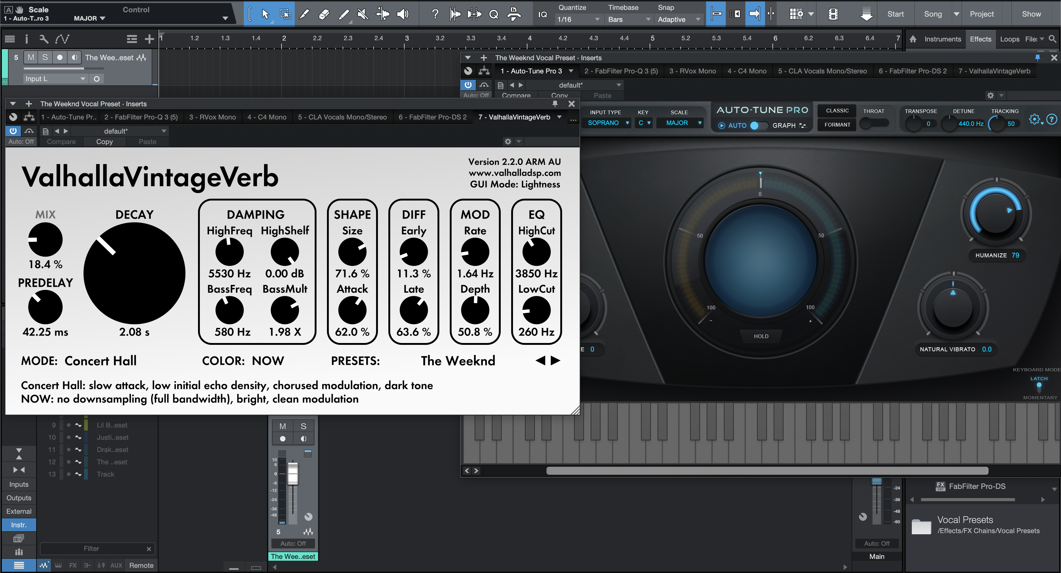 The Weeknd Vocal Preset Studio One