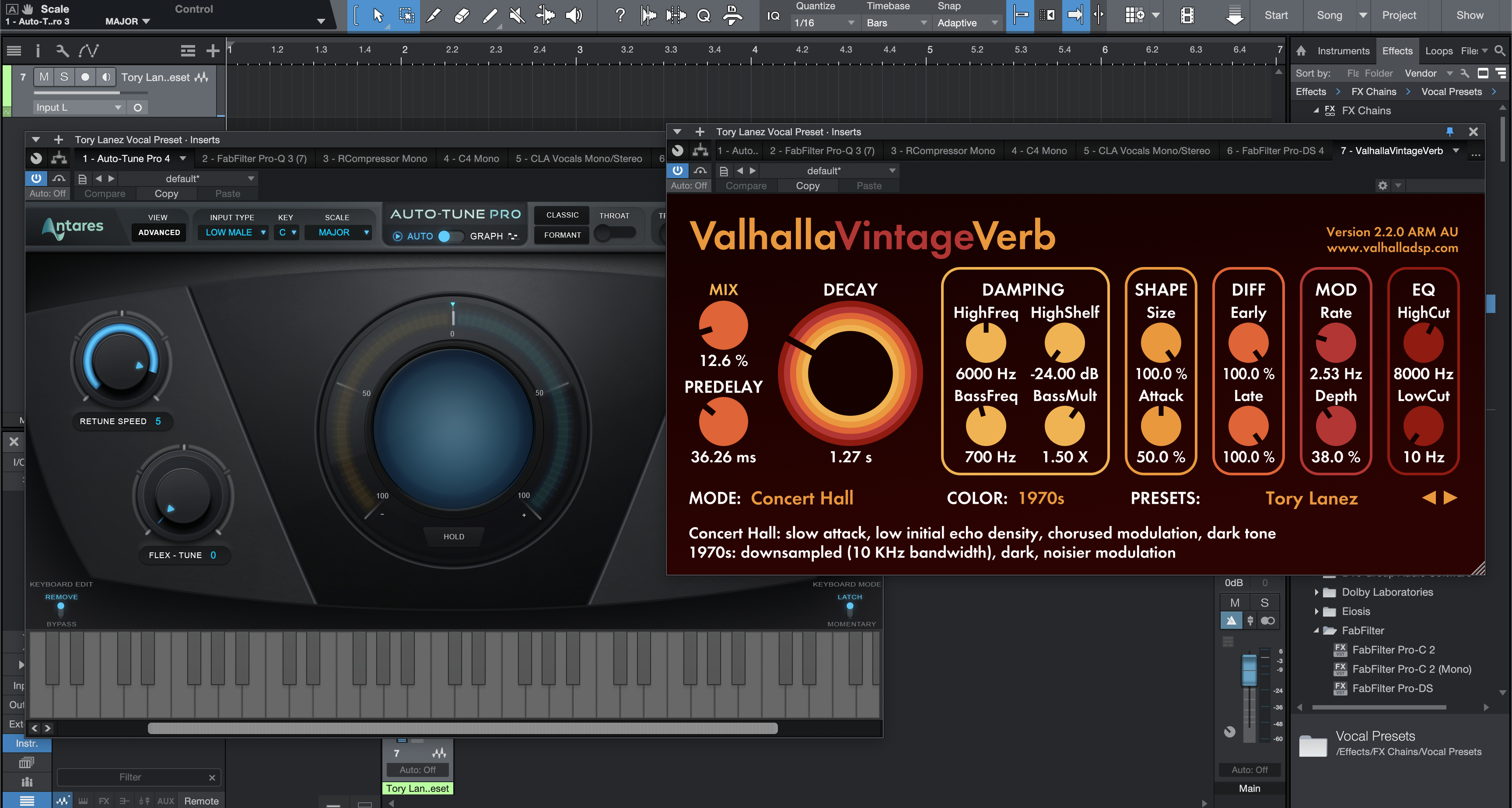 Tory Lanez Vocal Preset Studio One